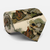 Ruffed Grouse - van de Amerikaanse vogels van Audu Stropdas (Opgerold)