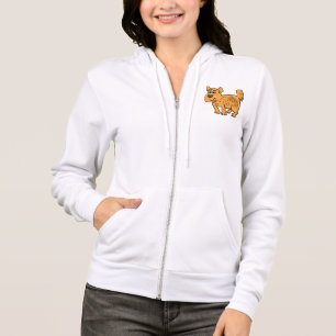 Ruffelig Oranje Puppie Hond Hoodie