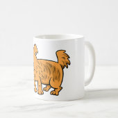 Ruffelig Oranje Puppy Hond Koffiemok (Voorkant rechts)