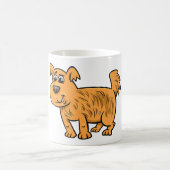 Ruffelig Oranje Puppy Hond Koffiemok (Center)