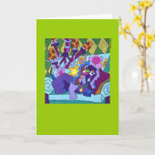 Ruffin het Wenskaart Kaart (Gele Bloem)