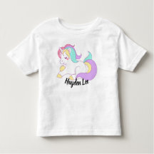 Ruffle bottom Unicorn & sterren print peuter shirt