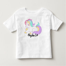 Ruffle bottom Unicorn & sterren print peuter shirt