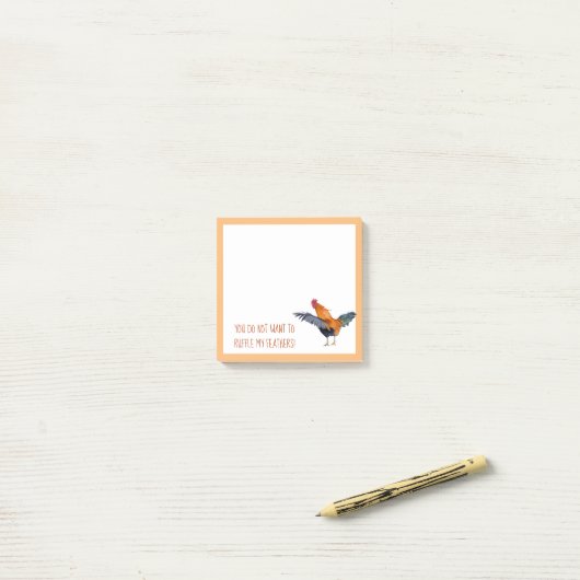"Ruffle My Feathers" kleurrijke waterverf roster Post-it® Notes (Op bureau)