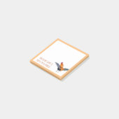 "Ruffle My Feathers" kleurrijke waterverf roster Post-it® Notes (Schuin)