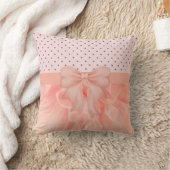 Ruffle peach polka dot baby kussen (Deken)