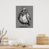 Ruffled Feathers - Bird Art Print (Keuken)