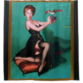 Ruffled Feathers door Gil Elvgren Douchegordijn (Voorkant)