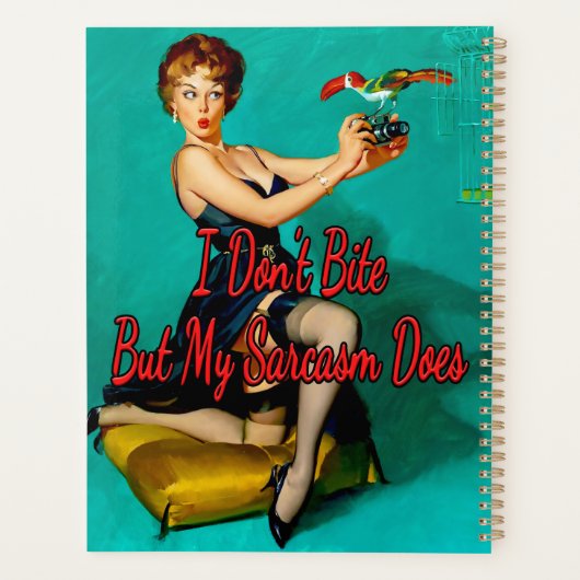Ruffled Feathers uit 1950 van Gil Elvgren Planner (Achterkant)