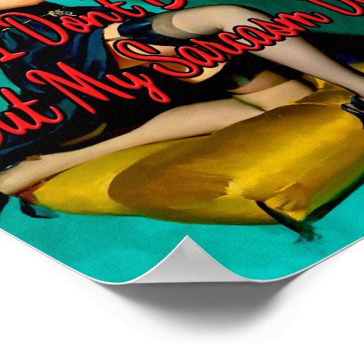 Ruffled Feathers uit 1950 van Gil Elvgren Poster (Hoek)