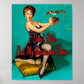 Ruffled Feathers uit 1950 van Gil Elvgren Poster (Voorkant)