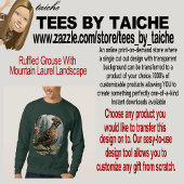 Ruffled Grouse met Mountain Laurel landschap Trui