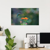 Ruffled Hummer Poster (Thuiskantoor)