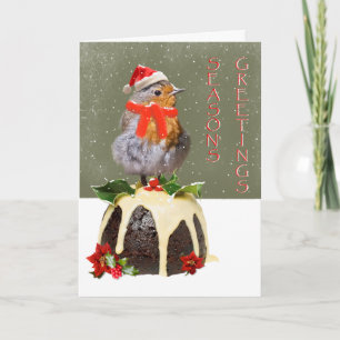 Ruffled Robin Kerst Kaart