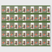 Ruffled Robin kerstinpakpapier Cadeaupapier (Vlak)