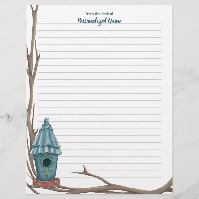 Ruffled Roof Reverie Lined Letterhead Briefhoofd (Voorkant)