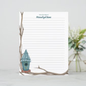 Ruffled Roof Reverie Lined Paper Sheet (Staand voorkant)