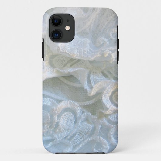 Ruffled White Lace Case-Mate iPhone Case (Achterkant)