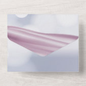 Ruffles Cute Girl met parells-Baby shower All In One Uitnodiging (Achterkant)