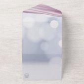 Ruffles Cute Girl met parells-Baby shower All In One Uitnodiging (Buitenkant)