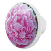 "Ruffles of Pink Peony" Keramische Knop (Rechts)