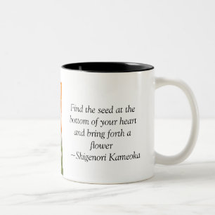 Ruffleus ranunculus tweekleurige koffiemok