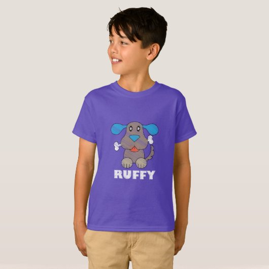 Ruffy - Basis T-shirt voor kinderen (Voorkant volledig)