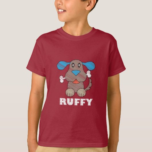 Ruffy - Kinderen Basic T-Shirt (Voorkant)