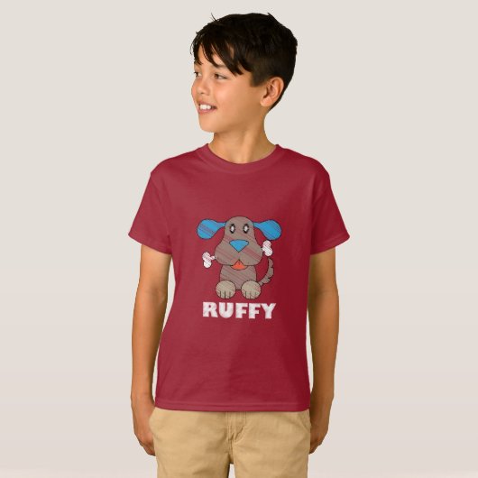 Ruffy - Kinderen Basic T-Shirt (Voorkant volledig)