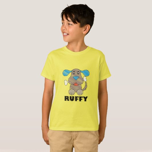 Ruffy - Kinderen Basic T-Shirt (Voorkant volledig)