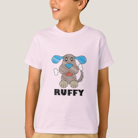 Ruffy - Kinderen Basic T-Shirt (Voorkant)