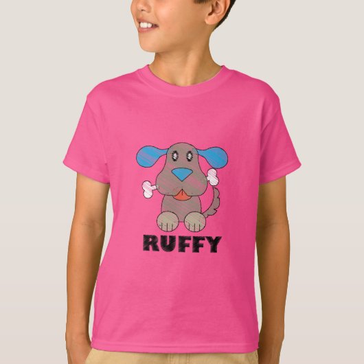 Ruffy - Kinderen Basic T-Shirt (Voorkant)