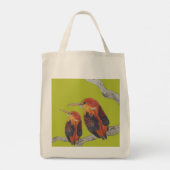 Rufous Backed Kingfish ers on a Canvas tas - (1) (Achterkant)