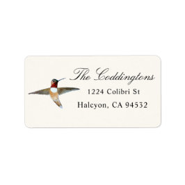 Rufous Hummingbird Address Label