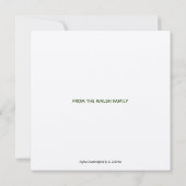 Rufous Hummingbird Bedankkaart (Achterkant)