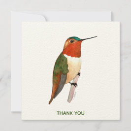 Rufous Hummingbird Bedankkaart