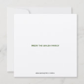 Rufous Hummingbird Bedankkaart (Achterkant)