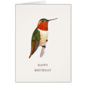 Rufous Hummingbird Birthday Kaart (Voorkant)