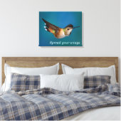 Rufous Hummingbird Canvas Afdruk (Insitu (Slaapkamer))