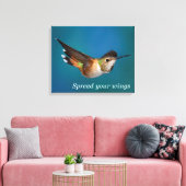 Rufous Hummingbird Canvas Afdruk (Insitu (Woonkamer))