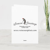 Rufous Hummingbird Christmas Kaart (Achterkant)