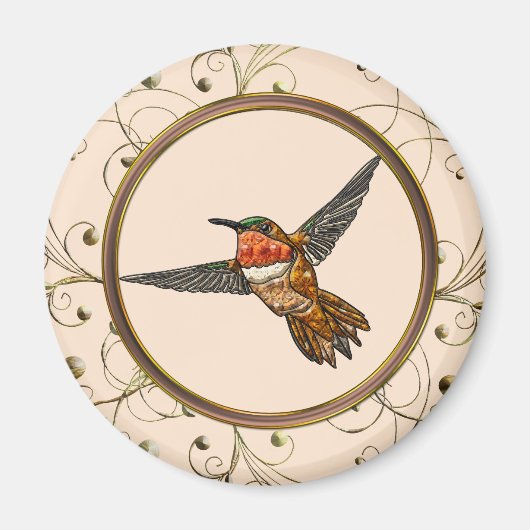 Rufous Hummingbird Magneet (Voorkant)
