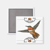Rufous Hummingbird Magneet (Voorkant / Achterkant)