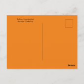 Rufous Hummingbird met Ruffled Feathers Briefkaart (Achterkant)