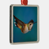 Rufous Hummingbird Metalen Ornament (Rechts)