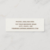 Rufous Hummingbird Mini Visitekaartje (Achterkant)