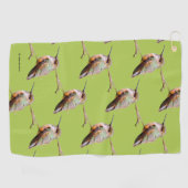 Rufous Hummingbird op California Lila Branch Golfhanddoek (Horizontaal)