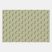 Rufous Hummingbird Pattern Inpakpapier Vel (Voorkant 2)