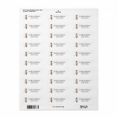 Rufous Hummingbird Return Address Label (Full Sheet)