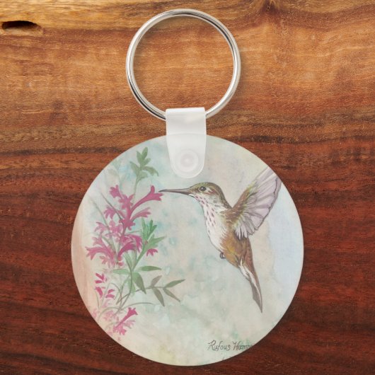 Rufous Hummingbird Sleutelhanger (Voorkant)